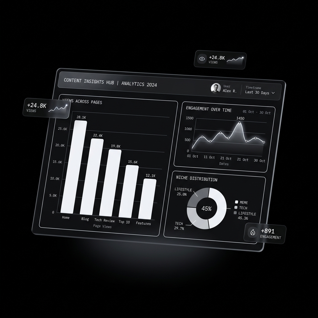 Analytics dashboard